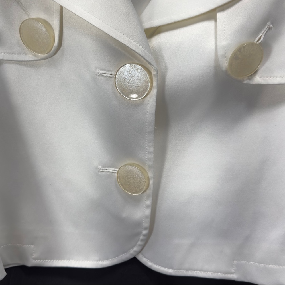 Vertigo Paris Cream Cropped Satin Bomber Jacket - Picture 2 of 16